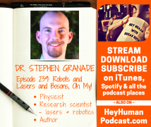 <h5>Dr. Stephen Granade: Robots and Lasers and Bosons, Oh My!</h5>